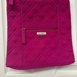Vera Bradley Magenta Hipster Crossbody Purse | Quilted Zip Bag
